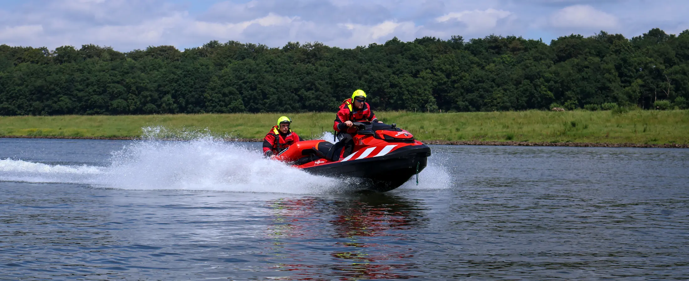 Professionals during Rescue Watercraft training